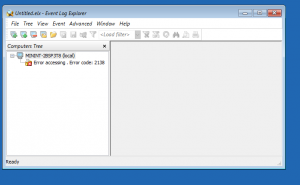 event log explorer in recovery console