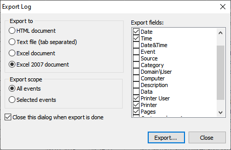 How to track printer usage with event logs Event Log blog