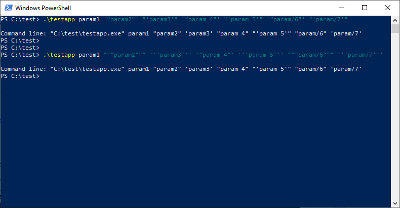 PowerShell May Spoil Command line Arguments When Running External 